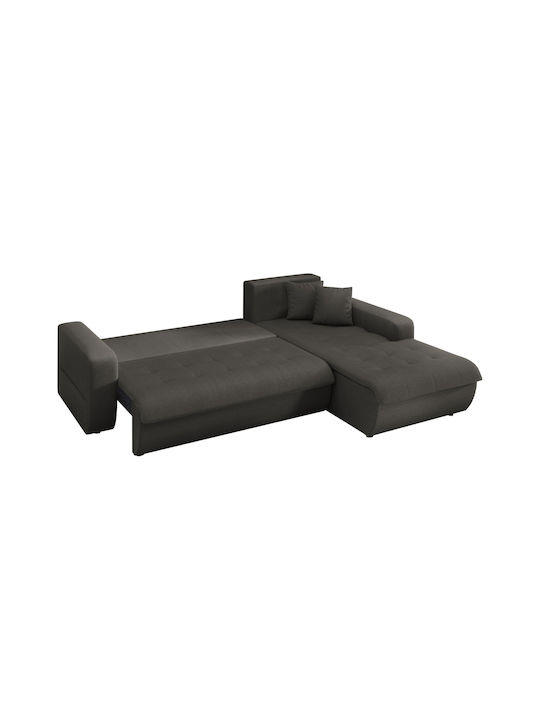 Kanso Ecke Sofa Bett mit Rechte Ecke Grau 244x188x80cm