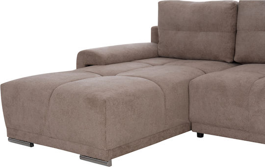 Comfyra Ecke Sofa Sofa mit Linke Ecke & Stauraum Beige 268x180x83cm