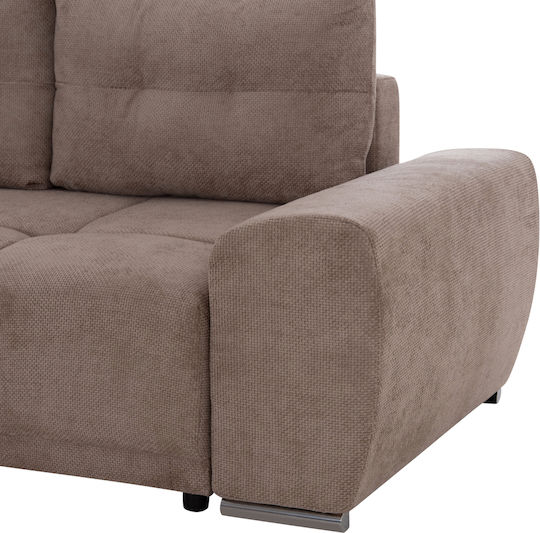 Comfyra Ecke Sofa Sofa mit Linke Ecke & Stauraum Beige 268x180x83cm