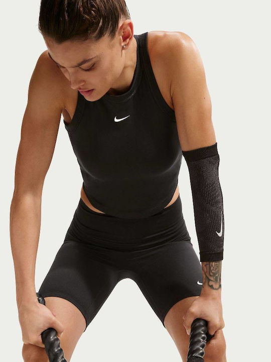 Γυναικείο Αθλητικό Crop Top Αμάνικο Dri-Fit Black / White