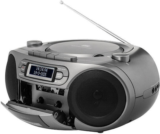 Ecg Cdr 990 Dab Sistem Audio 2 X 2 W Rms Radio Fm Usb CD Player MP3 Casetofon Gri