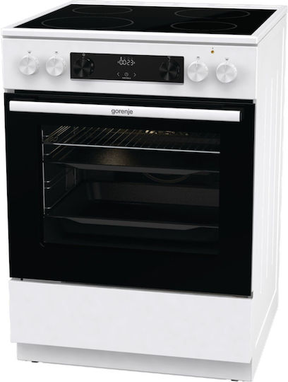 Gorenje Κουζίνα 71lt με Κεραμικές Εστίες Π60εκ. Λευκή
