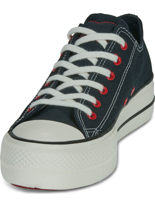 Chuck Taylor All Star Дамски Флатформи Сникърси Черни
