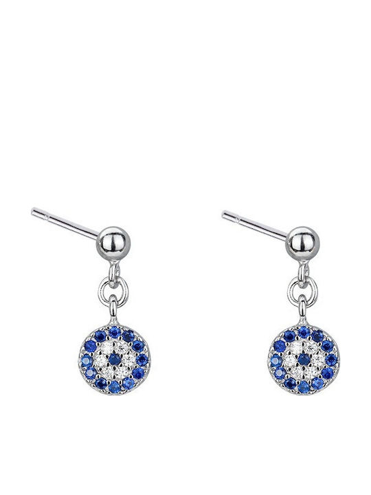 Single Earring made of Silver with Stones