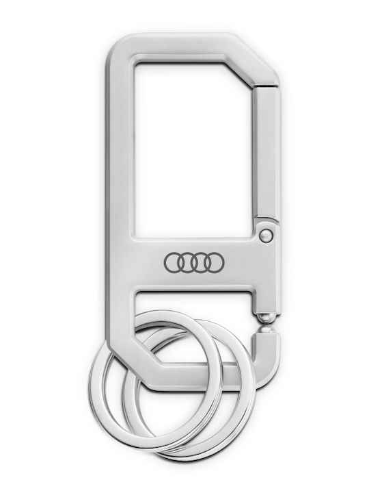 Original Audi Keychain Carabiner Metal Pendant Keychain Rings Logo 3182400500