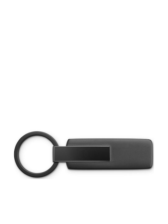 Original Audi Keychain Logo Stainless Steel Cord Black 3182501810