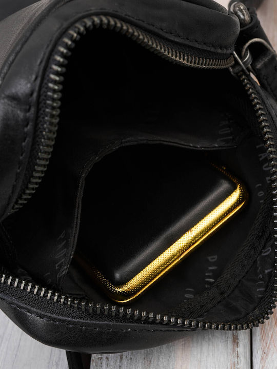 Leather Men's Bag Shoulder / Crossbody Black