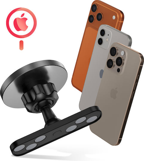 Swissten MagSafe Magnetische Halterung Iphone 12 bis 17 6 Magnete 360° Drehbar Schwarz