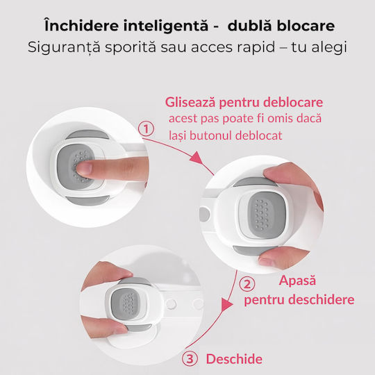Kidizi Siguranță Pentru Dulap și Sertar 3 Bucăți