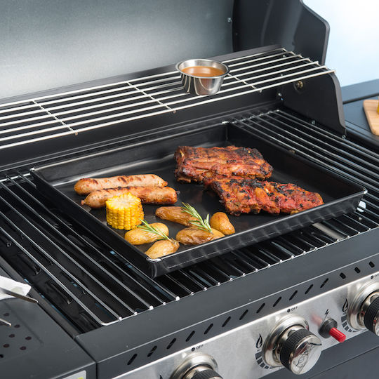NoStik Αντικολλητικό Ταψί για Ψήσιμο σε Σχάρα BBQ & Φούρνο πολλαπλών χρήσεων 29x34x3cm μαύρο