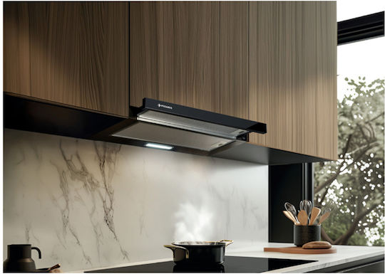 Pyramis PTC63413BG Sliding Vent Hood 60cm Black