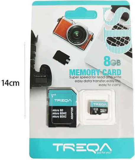 Treqa 8GB Class 10 με αντάπτορα