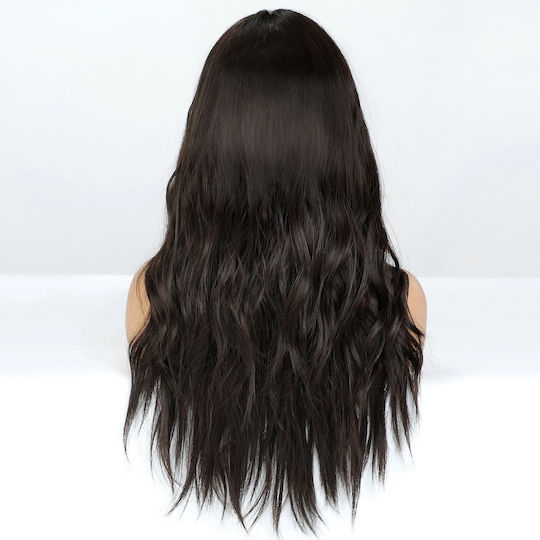 Animis Beauty Perucă cu Păr Sintetic în Întuneric Castan Culoare 70cm