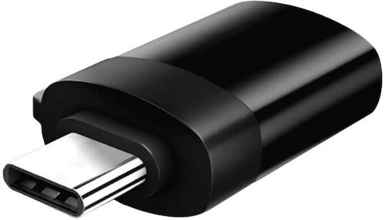 Converter USB-C male to USB-A female Gray 1pcs AT06277