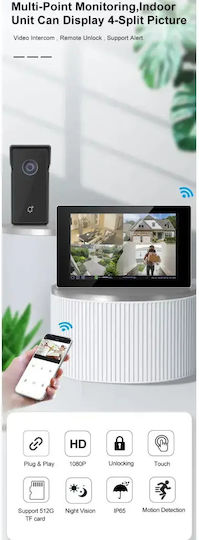Set Video Interfon Fără Fir Wi-Fi