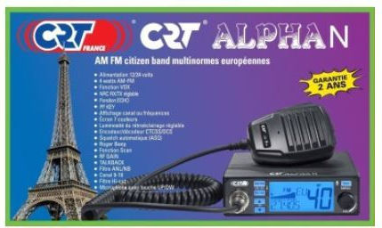 CRT Alpha N Car CB 20W with Monochrome Screen