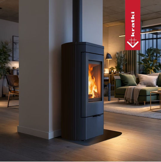 Kratki Ecodesign Чугун Печка на дърва 6кВт