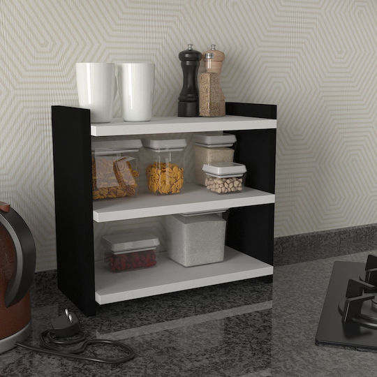 UnicUtil Wall Mounted Bathroom Shelf Wooden White