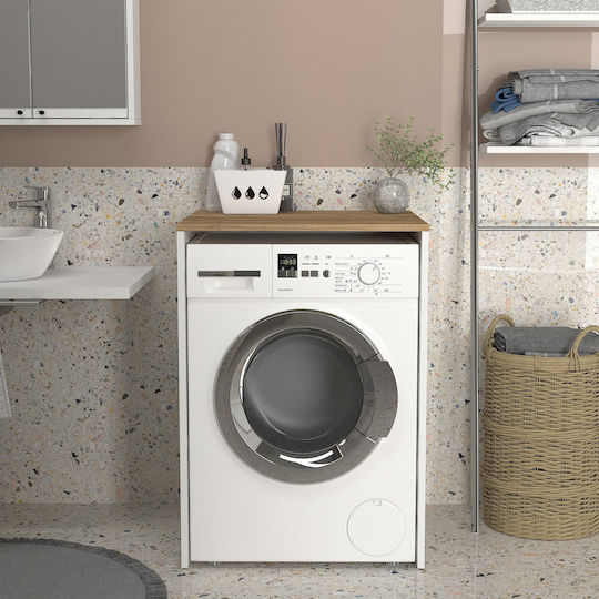 UnicUtil Επιδαπέδια Ραφιέρα Μπάνιου Ξύλινη 65x60x91.8cm Καφέ