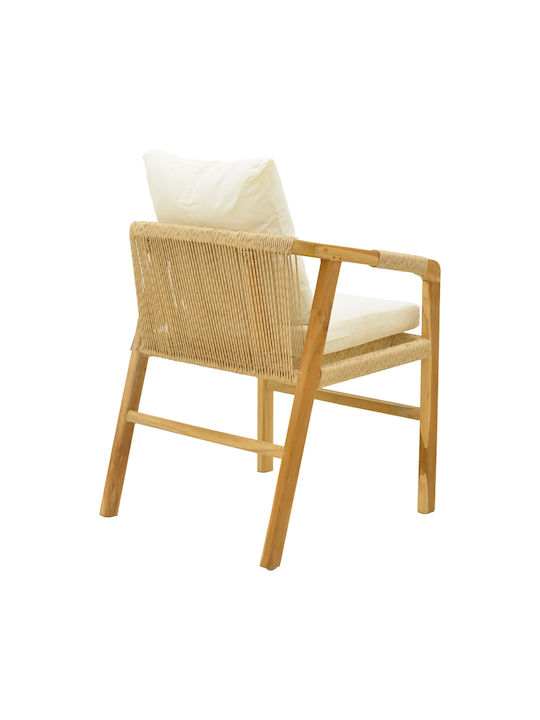 Armchair Natural 55x60x80cm