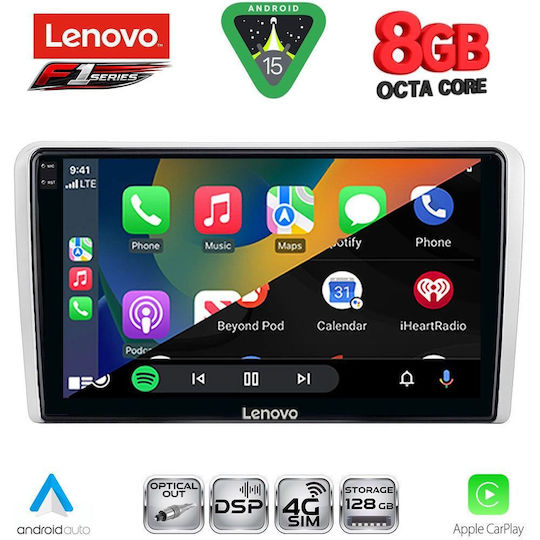 Lenovo Ηχοσύστημα Αυτοκινήτου για Opel Antara 2006+ (Bluetooth/USB/WiFi/GPS/Apple-Carplay/Android-Auto) με Οθόνη Αφής 9"