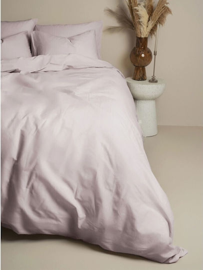 Sunshine Cotton Feelings 151 Σετ Σεντόνια Διπλά με Λάστιχο 150x205+30εκ. 106 Light Grey (4τμχ)