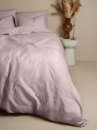 Sunshine Sheet Sets Double with Elastic 150x205+30cm. Cotton Feelings 151 Dark Grey 4pcs