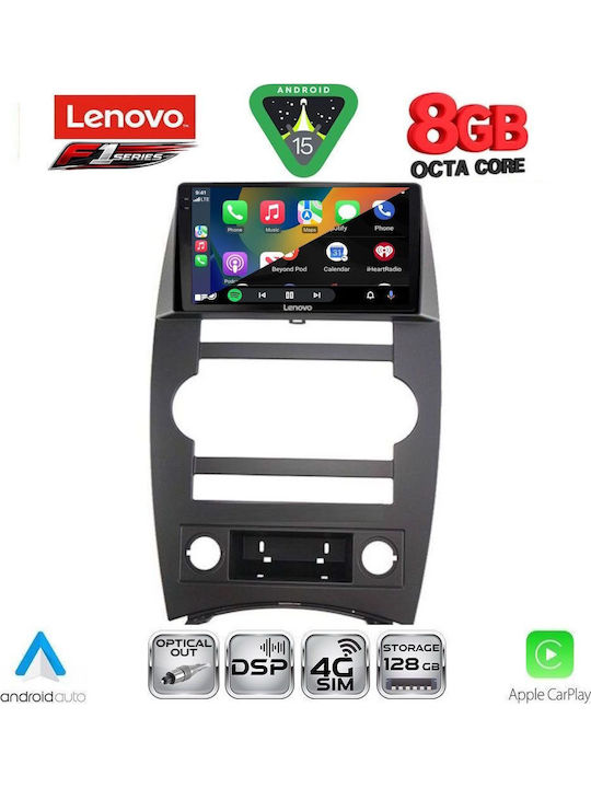 Lenovo Auto-Audiosystem für Jeep Kommandant 2007-2009 (Bluetooth/USB/WiFi/GPS/Apple-Carplay/Android-Auto) mit Touchscreen 9"