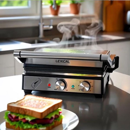 Lexical Τοστιέρα Γκριλιέρα 2000W Inox