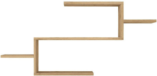 Wall Shelf Twist Brown 101x15x49cm