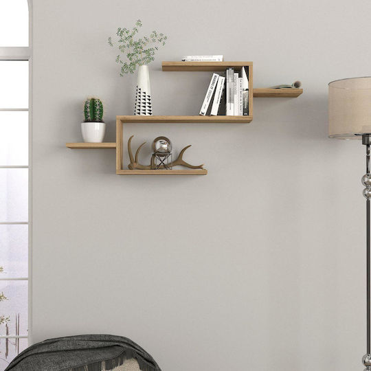 Wall Shelf Twist Brown 101x15x49cm