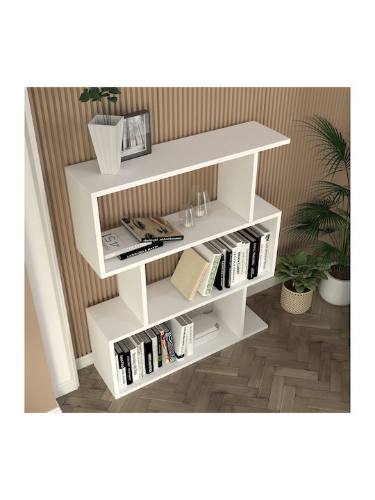 Bibliotecă Karrusel Alb 80x22x95.7cm