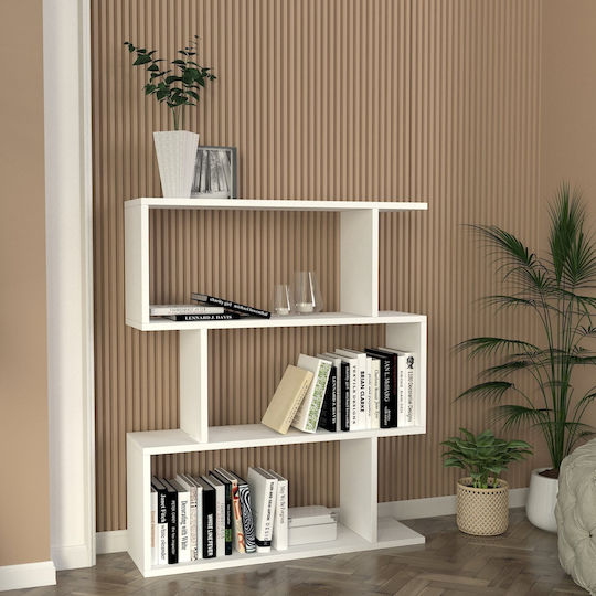 Bibliotecă Karrusel Albă 80x22x95.7cm