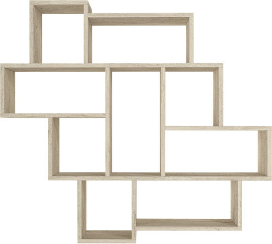 Wall Shelf Smart Display Cream 115.5x14.5x103.5cm