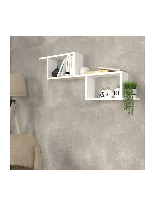 Raft Perete Alb 101x24x45cm