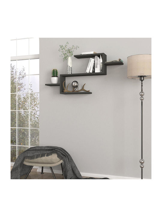 Raft Perete Twist Anthracite 101x15x49cm