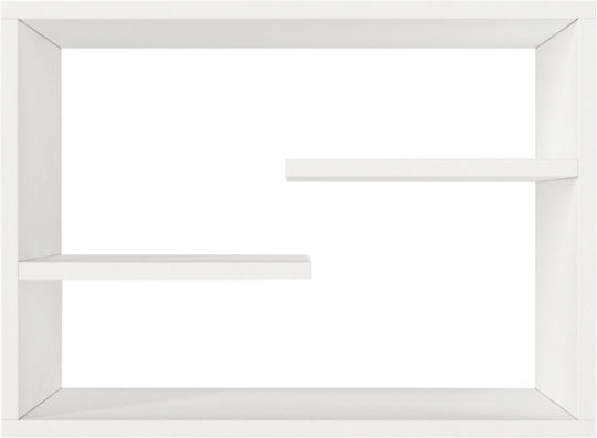 Стенен Рафт Tino Бял 60x19.5x44см GP042-0164 1