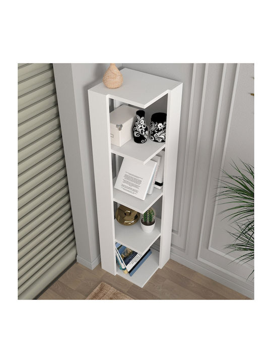 Bibliotecă Colț Venita Albă 31.3x33x120cm