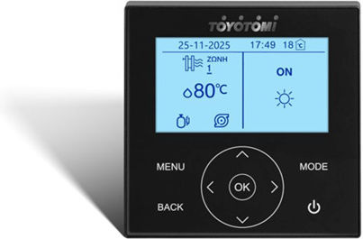 Toyotomi Atria Pompa de căldură 9.5kW Cu o singură fază 75°C Monoblock