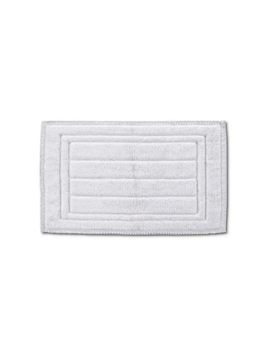 Down Town Home Badematte Baumwolle Rechteckig White 50x80cm