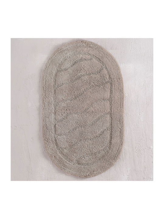 Rythmos Сет Бански килими Памук Овални Oval 120-117-029 Бежов 50x80бр