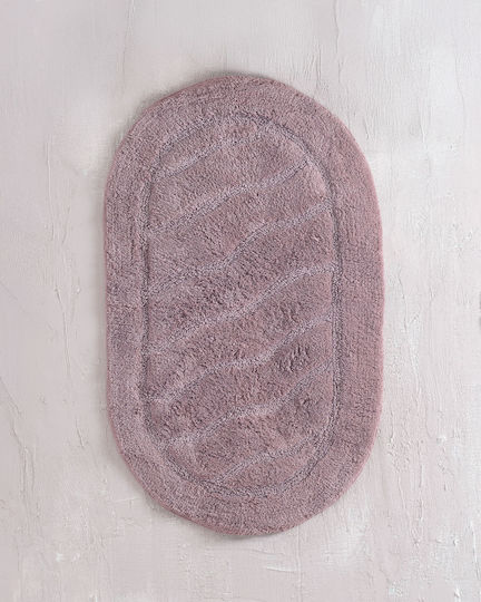 Rythmos Set Badematten Baumwolle Oval Oval 120-117-005 Ecru 50x80cm