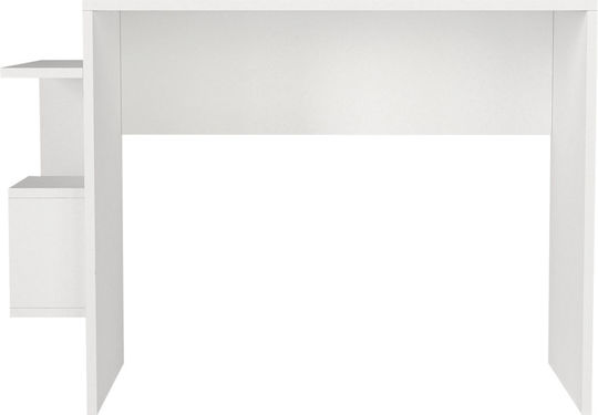 Birou Sharp Focus Din Lemn Alb 104.5x40x73.8cm