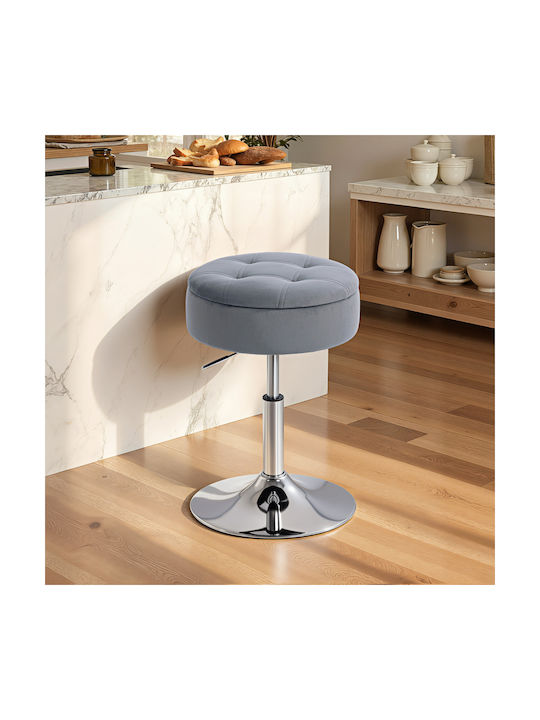 Stool Bar Bistro with Adjustable Height Gray 39x39x65cm