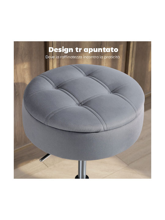 Stool Bar Bistro with Adjustable Height Gray 39x39x65cm