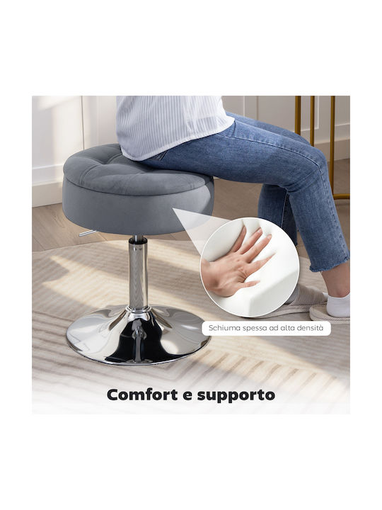 Stool Bar Bistro with Adjustable Height Gray 39x39x65cm
