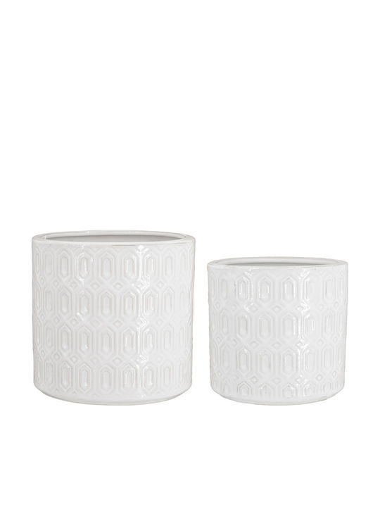 Artekko Ghiveci Ceramică Alb