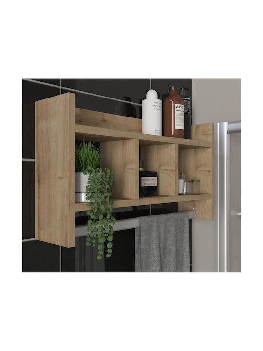 UnicUtil Wall Shelf 63.6x35x15cm Brown