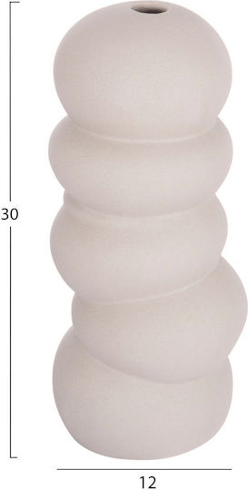 Homemarkt Keramik Tischdeko Turm Hm4630.03 Grau Matt Φ13x31cm