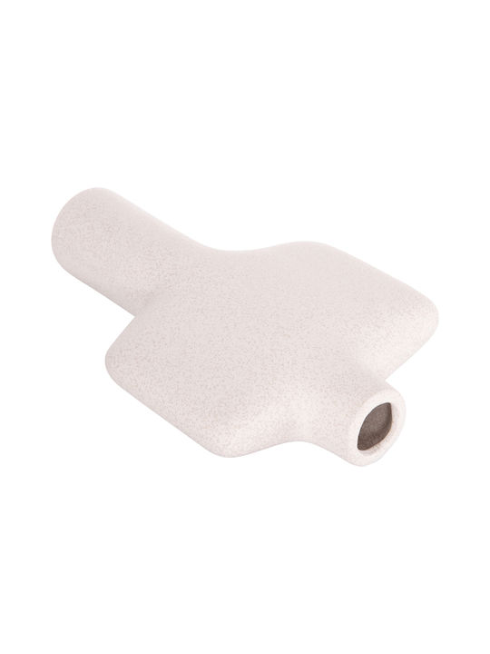 HomeMarkt Διακοσμητικό Σπίτι Arken από Κεραμικό Υλικό 22x8x34cm